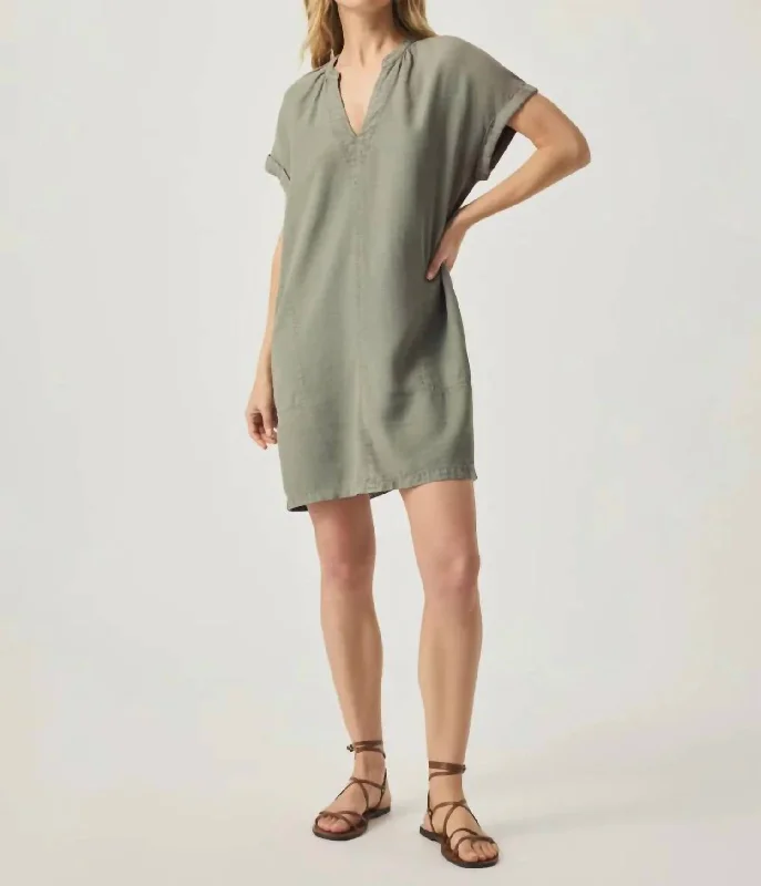 Evening Looks Lauren Shirt Dress In Olive