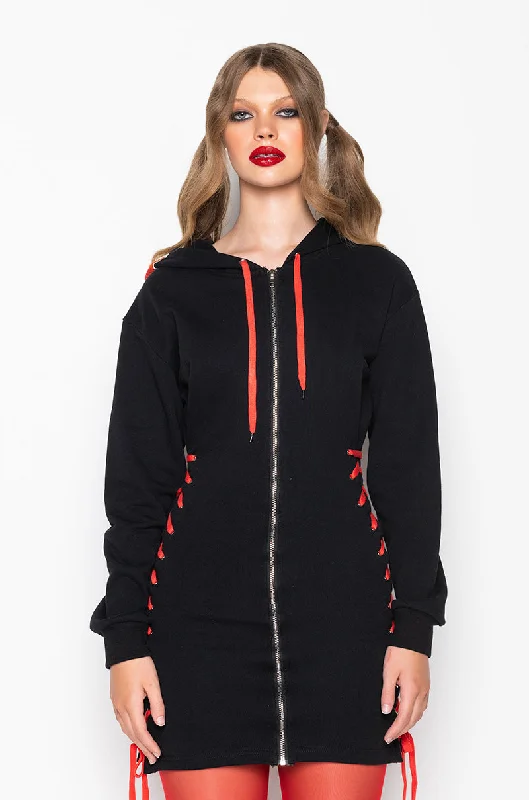 Vintage Inspired Fashion Sale BACK OFF HOODIE SWEATSHIRT DRESS