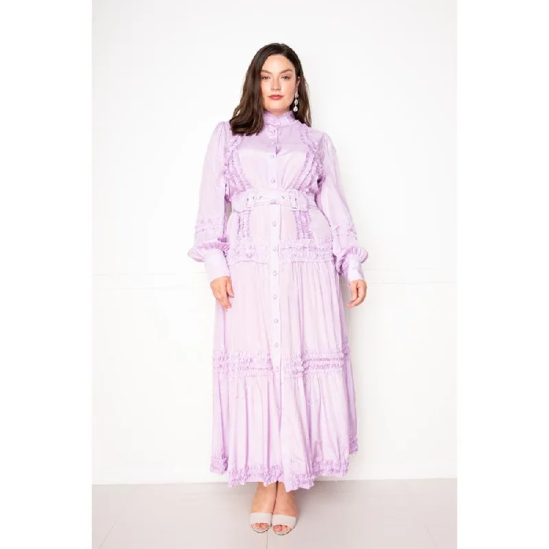 Sale Clothes Online Belted Shirt Dress With Ruffle Detail