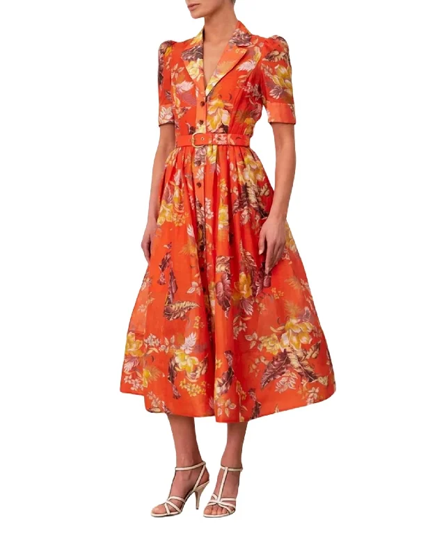Browse Our Top Products Matchmaker Midi Shirt Dress In Red