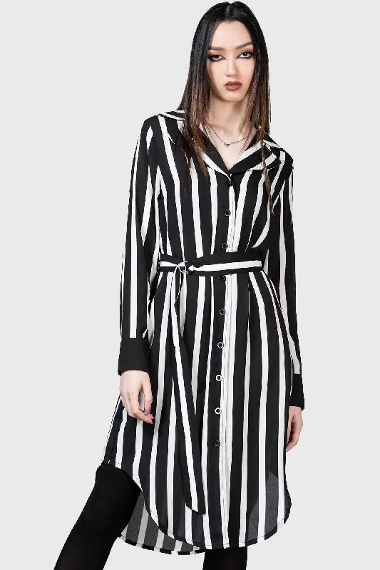 Boutique Styles Zita's Ruins Shirt Dress
