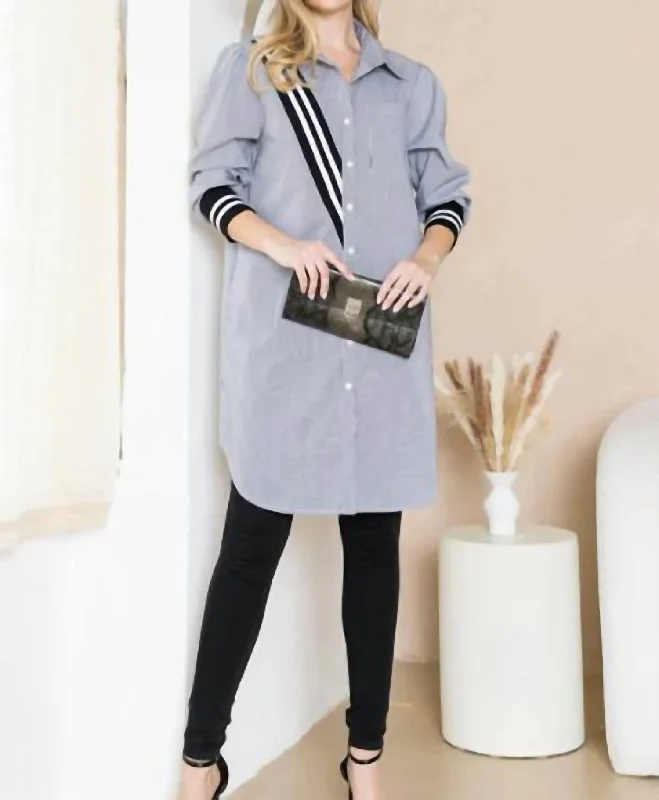 Must-Have Styles Wenna Cotton Shirt Dress In Black