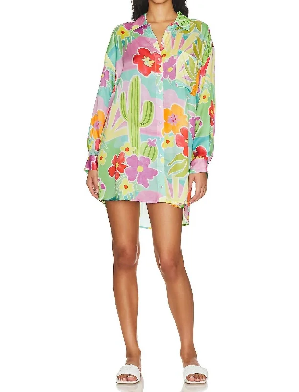 Discover Promotions Margi Shirt Dress In Tutti Furri