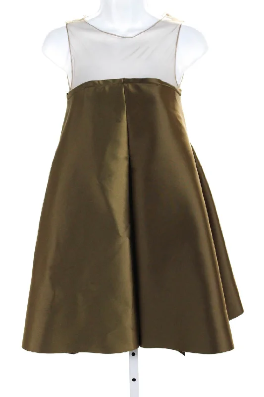 New Arrival Discounts Solace London Womens Tulle Satin Sleeveless Mini Swing Dress Brown New Arrival Discounts Solace London Womens Tulle Satin Sleeveless Mini Swing Dress Brown