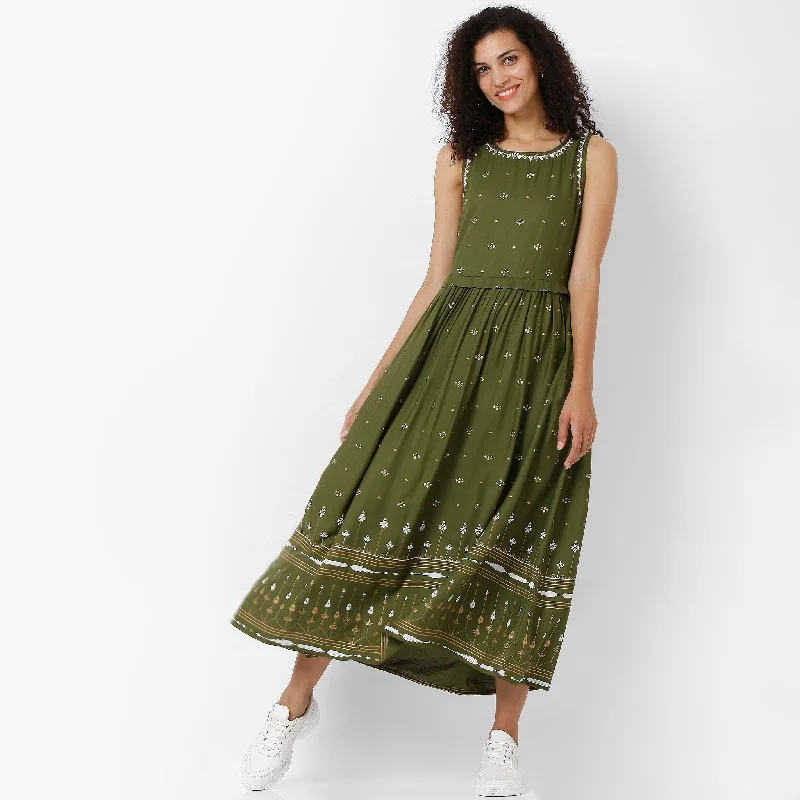 Online Boutiques Affordable Regular Fit Printed Dress
