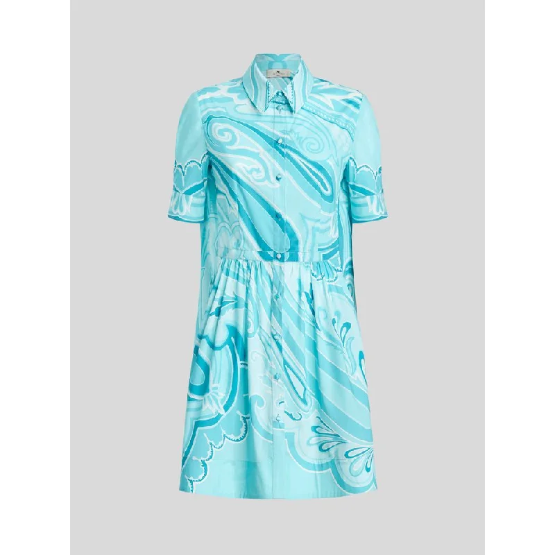Gift Ideas Shirt Dress With Maxi Paisley Pattern