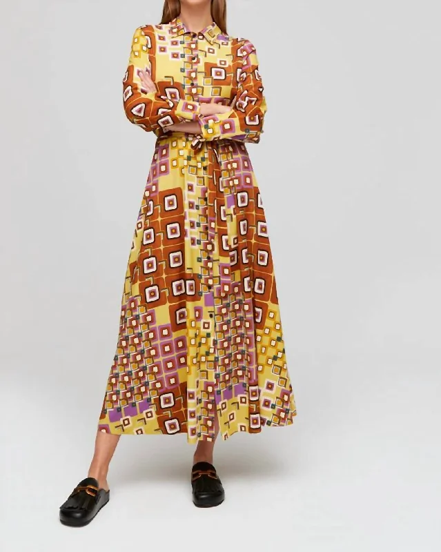 Flash Sale Online Natalia Shirt Dress In Yellow