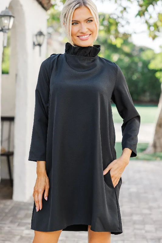 Wardrobe Essentials This Is It Black Swing Dress
