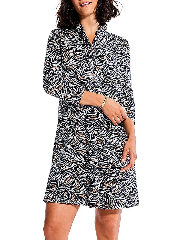 Chic Style Womens Casual Short Sweatshirt Dress