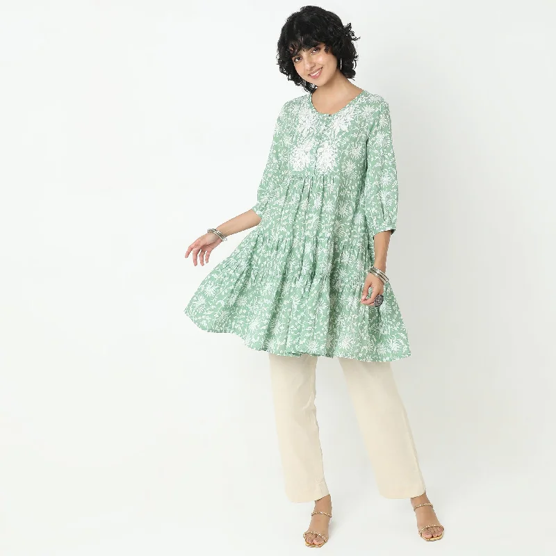 Premium Fashion Flare Fit Printed Dress