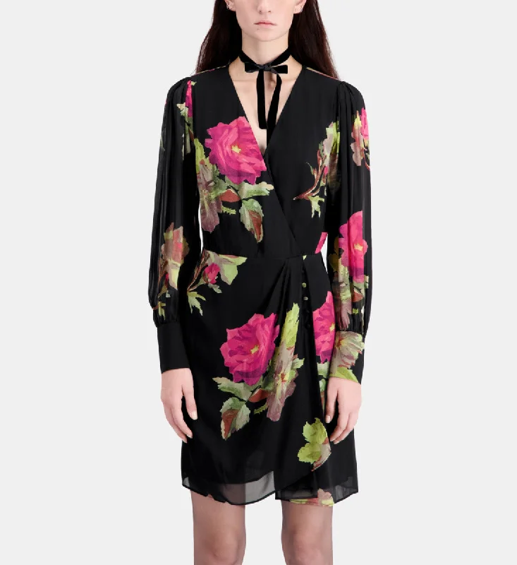 Free Spirited Fashion Short Floral Printed Dress