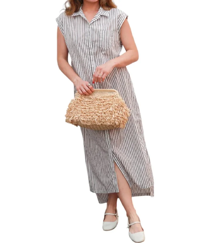 Seasonal Sale 80's Poplin Shirt Dress In Twig