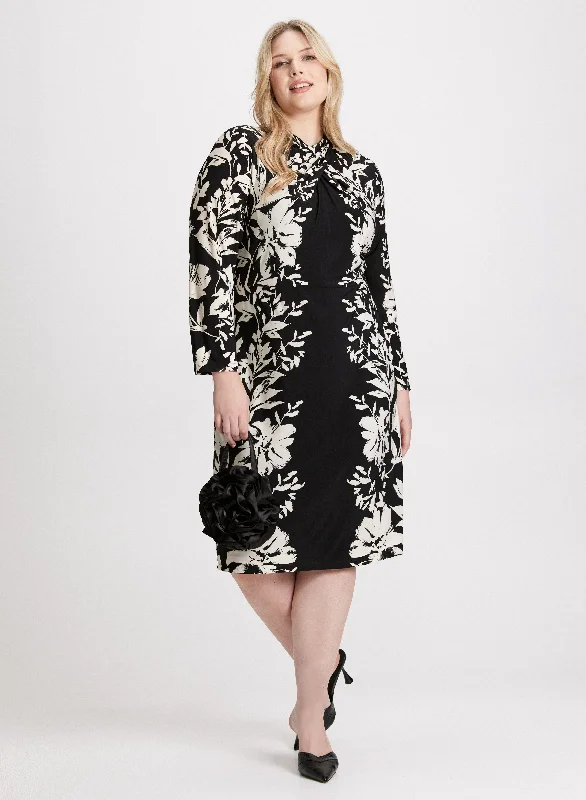 Hot Picks Floral Placement Print Dress