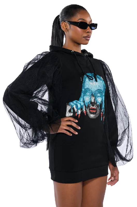 Athleisure Wear Promotion READ MY MIND SWEATSHIRT DRESS