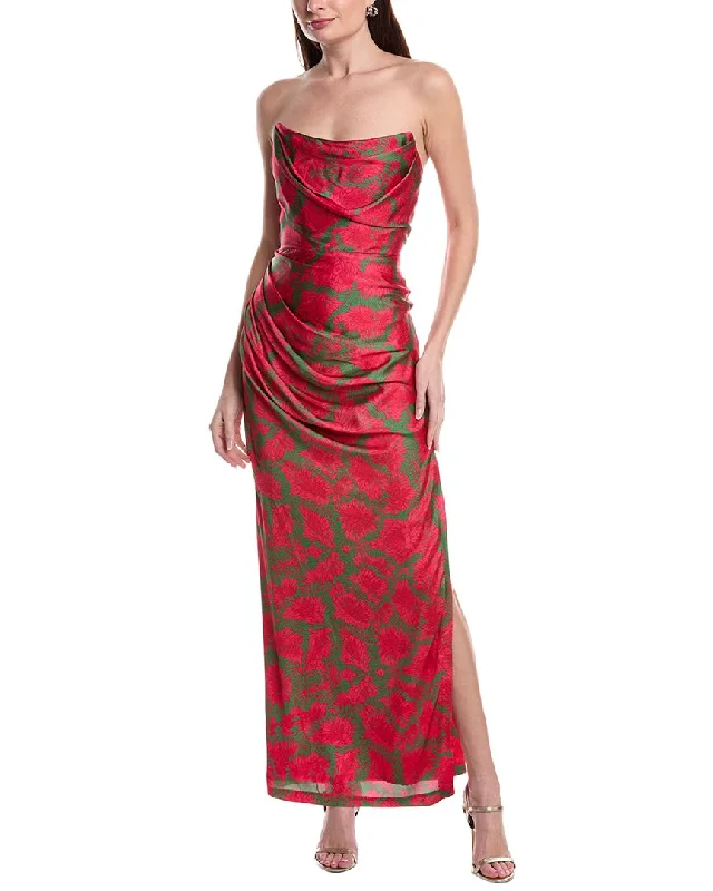 Vibrant Styles GIGIIS Doutzen Printed Slim Fit Dress