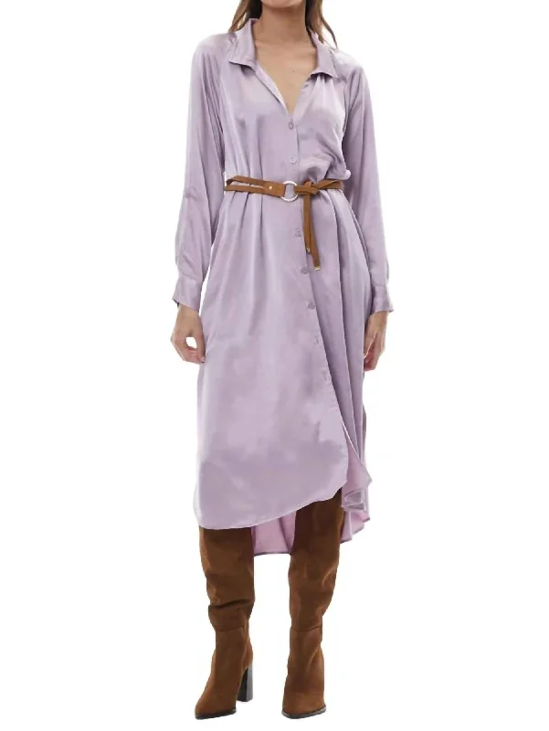 Special Offers Scarlet Shirt Dress In Elderberry