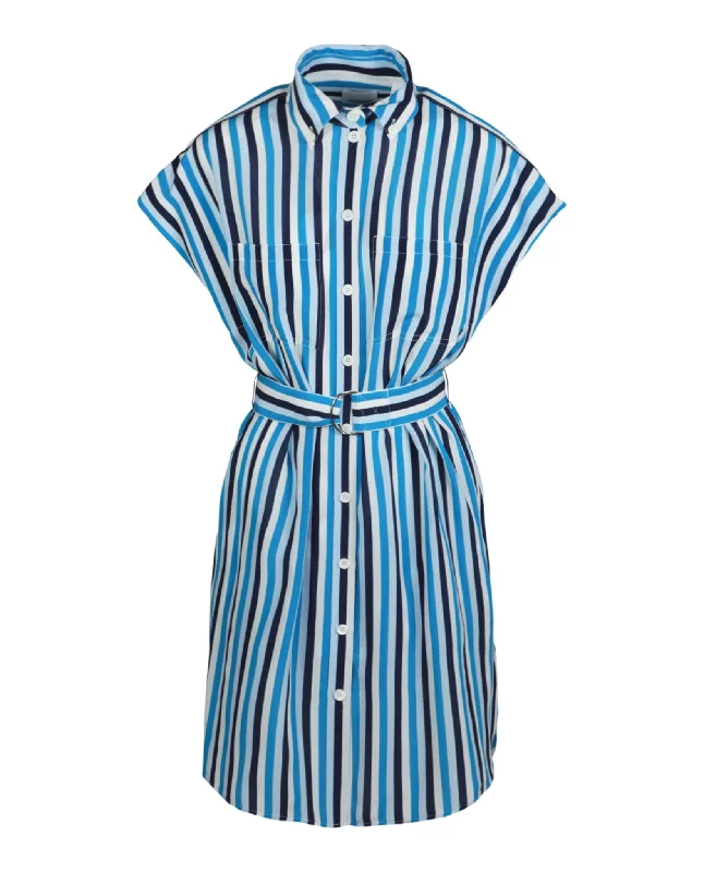Clothes Woman Nella Striped Shirt Dress