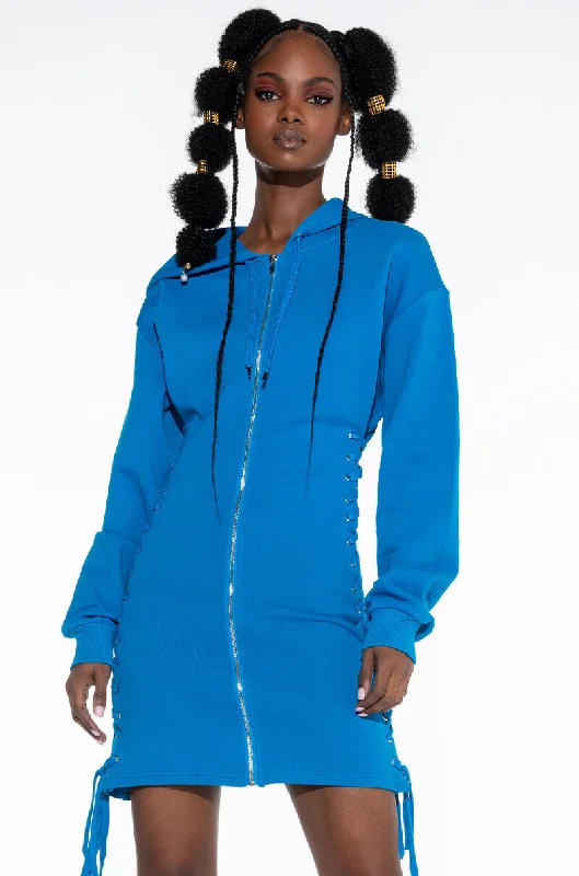 Style Upgrade BACK TO BACK HOODIE SWEATSHIRT DRESS