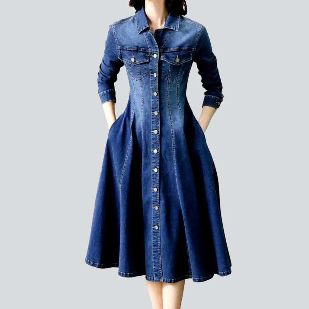 Fashionista Favorites Sanded street jean dress
