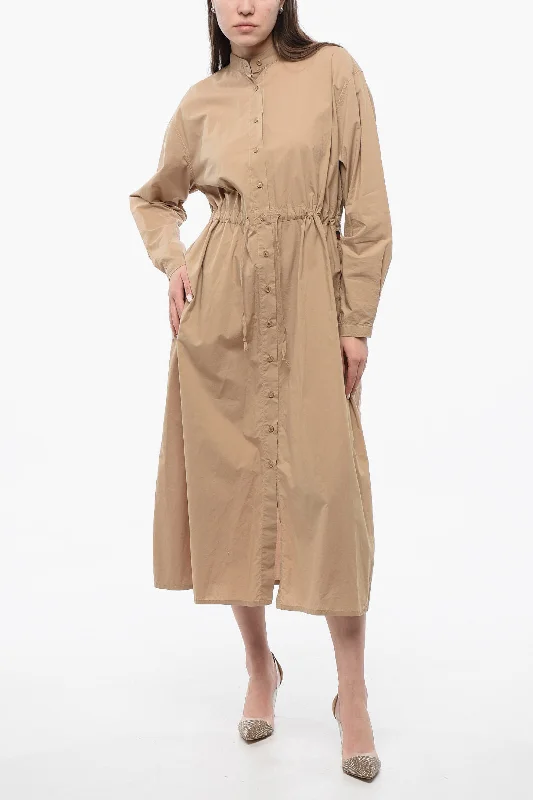 Browse Our Top Products Woolrich Long Sleeved Shirt Dress With Drawstring