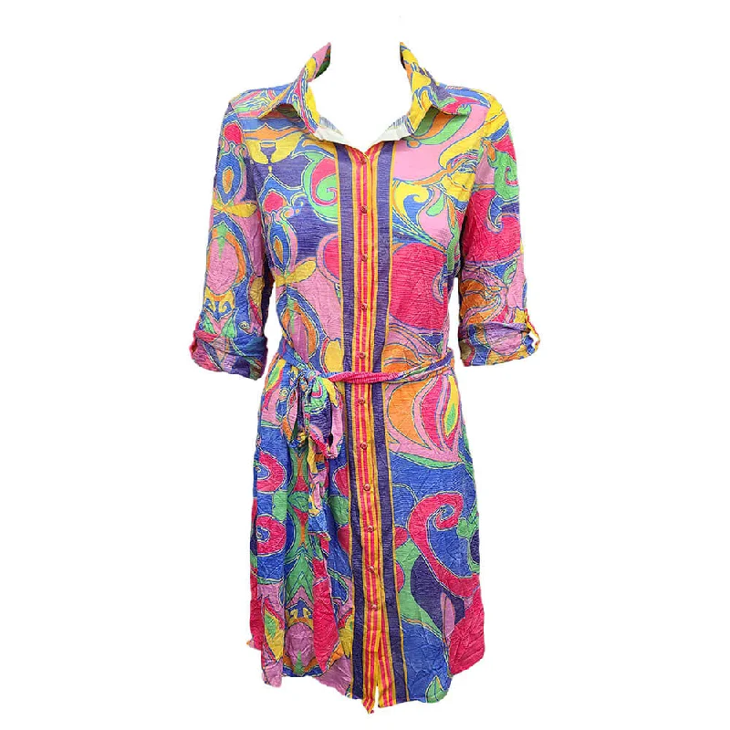 Everyday Basics David Cline Branwen Shirt Dress - Bright