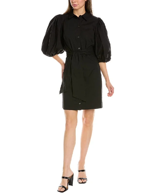 Quality Wear Toccin Puff Sleeve Shirt Dress