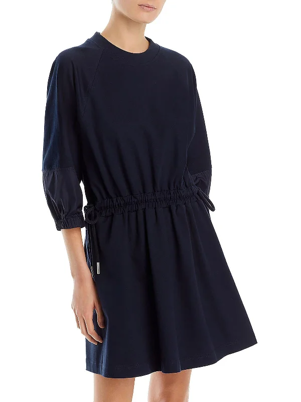 New Arrival Discounts Womens Smocked Midi Sweatshirt Dress