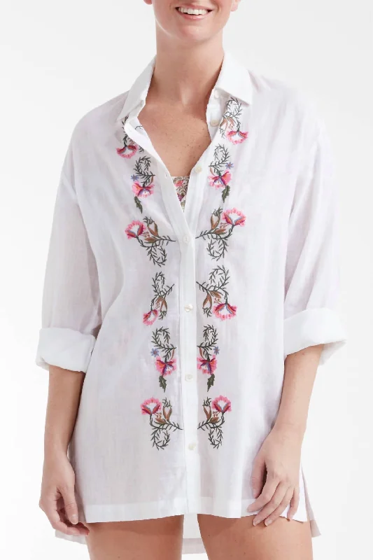 Crazy Discounts, Hurry Up Marie Shirt Dress In A Floral Fling