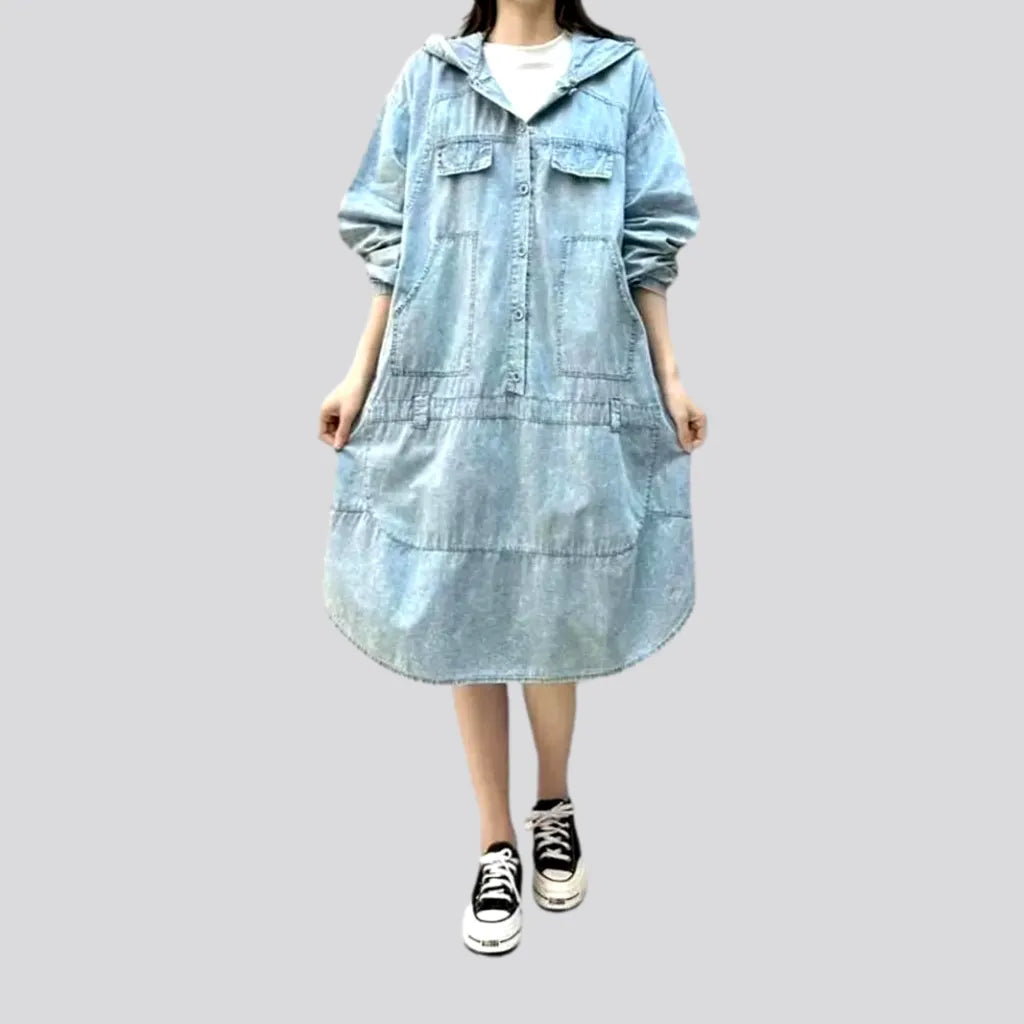 Woman Clothing Fashionable vintage jean dress