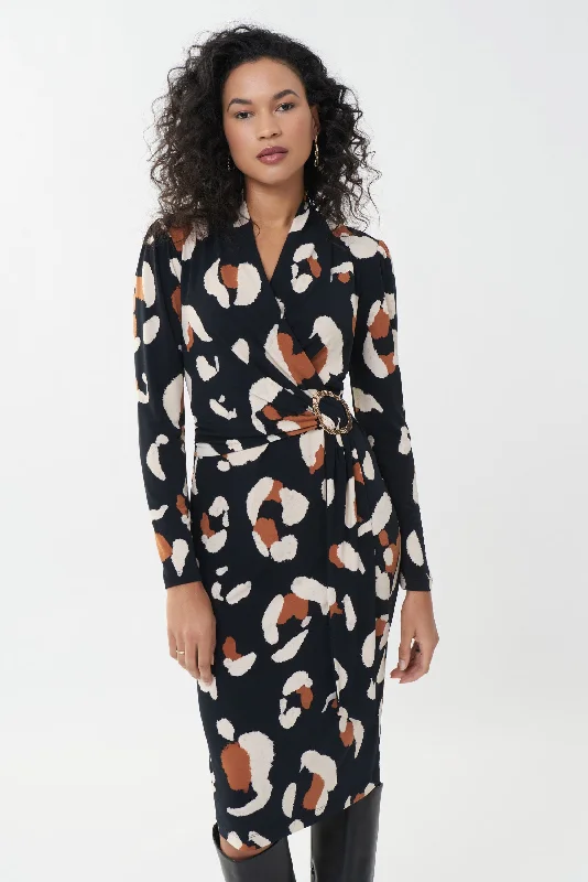 Wardrobe Upgrade Joseph Ribkoff Animal Print Dress - 223036 (T)