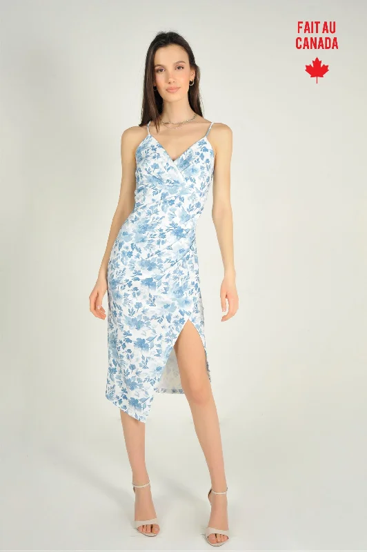 Flash Sale Fever Robe cache-coeur fleurie - CAMIL72B - (R-C5)