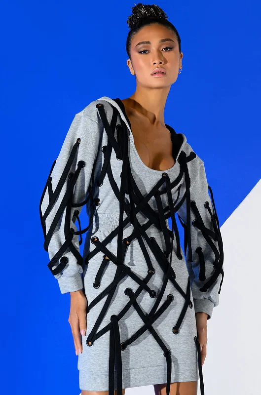 Big Discounts PARKER STRING DETAIL SWEATSHIRT DRESS