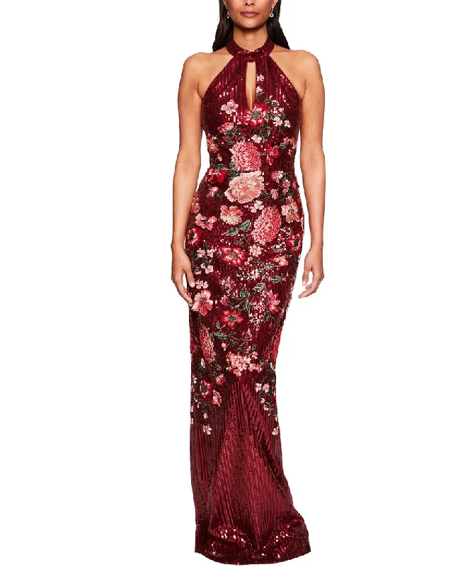 Clearance Sale Online Marchesa Notte Halter Neck Printed Dress