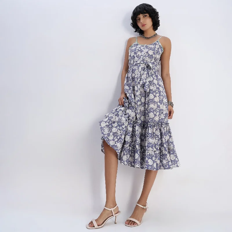 Summer Fashion Flare Fit Printed Dress