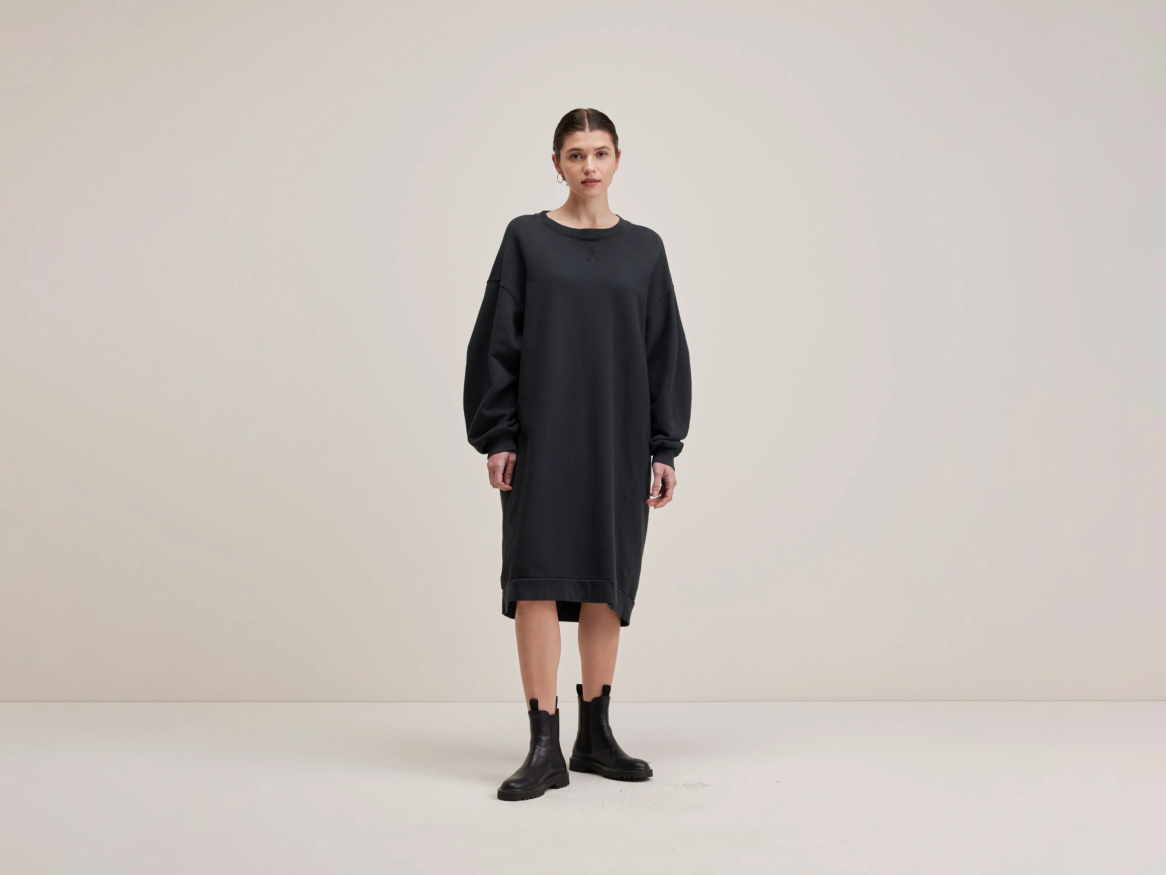 Festival Fashion Vrizzie sweatshirt dress (242 / W / BLACK BEAUTY)