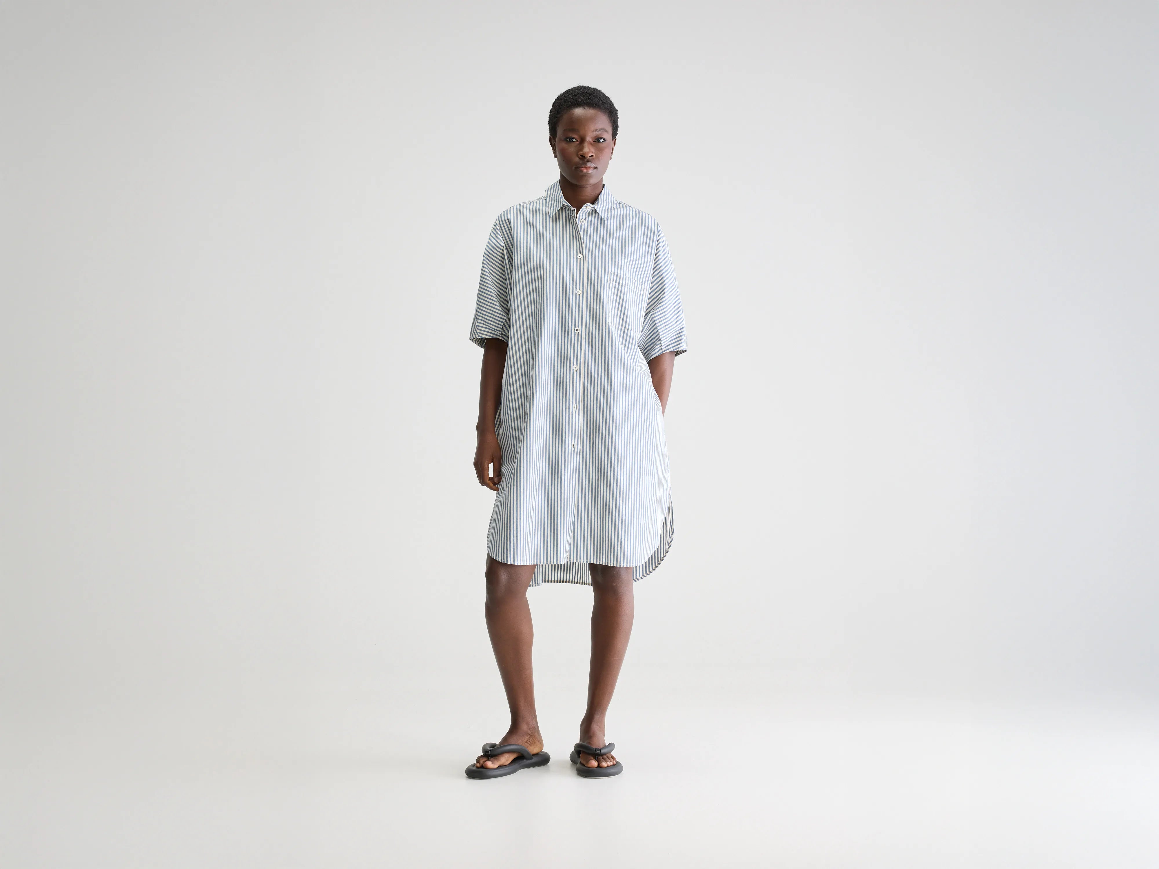 High End Designer Brands Discount Jeanne shirt dress (251 / W / STRIPE A)