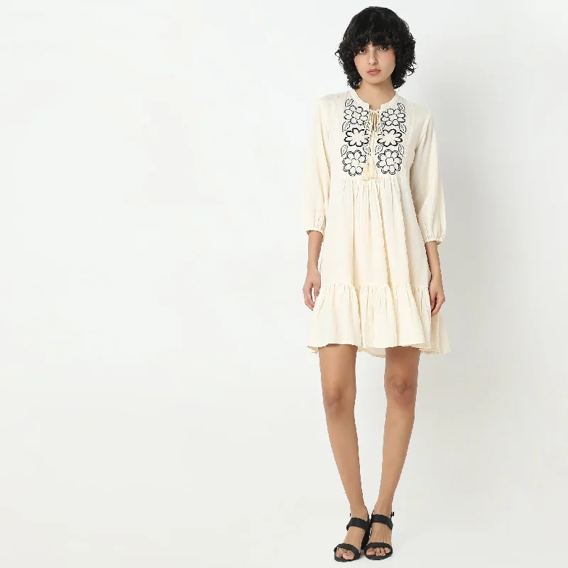 Shop Sales Flare Fit Printed Dress