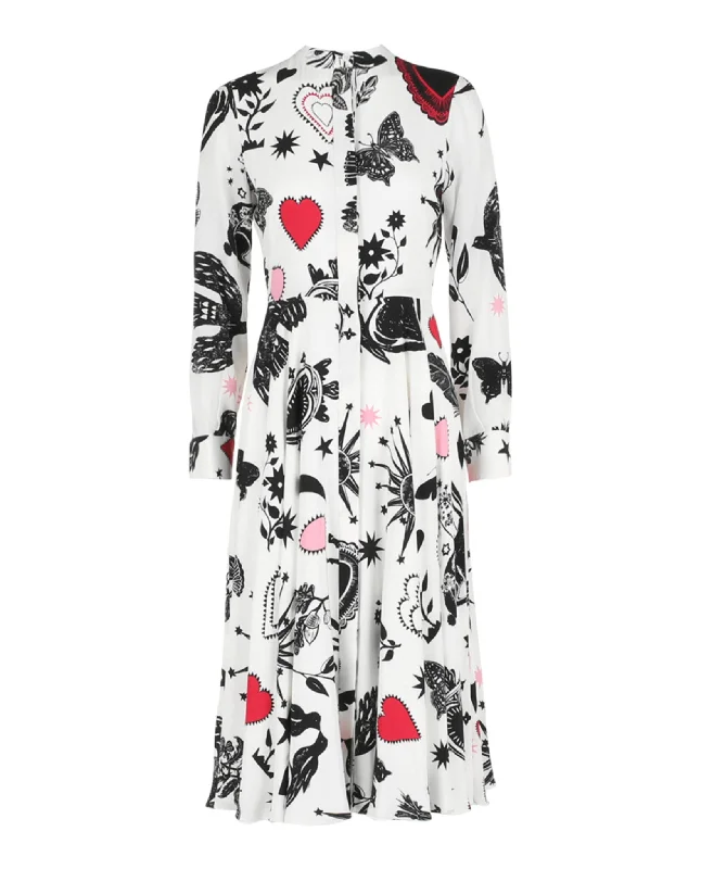 Athleisure Wear Promotion Printed Shirt Dress