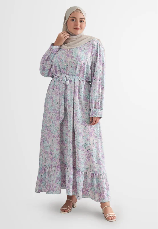 Rocker Chic Fashion Elizabeth Elegant Versatile Tie Printed Dress