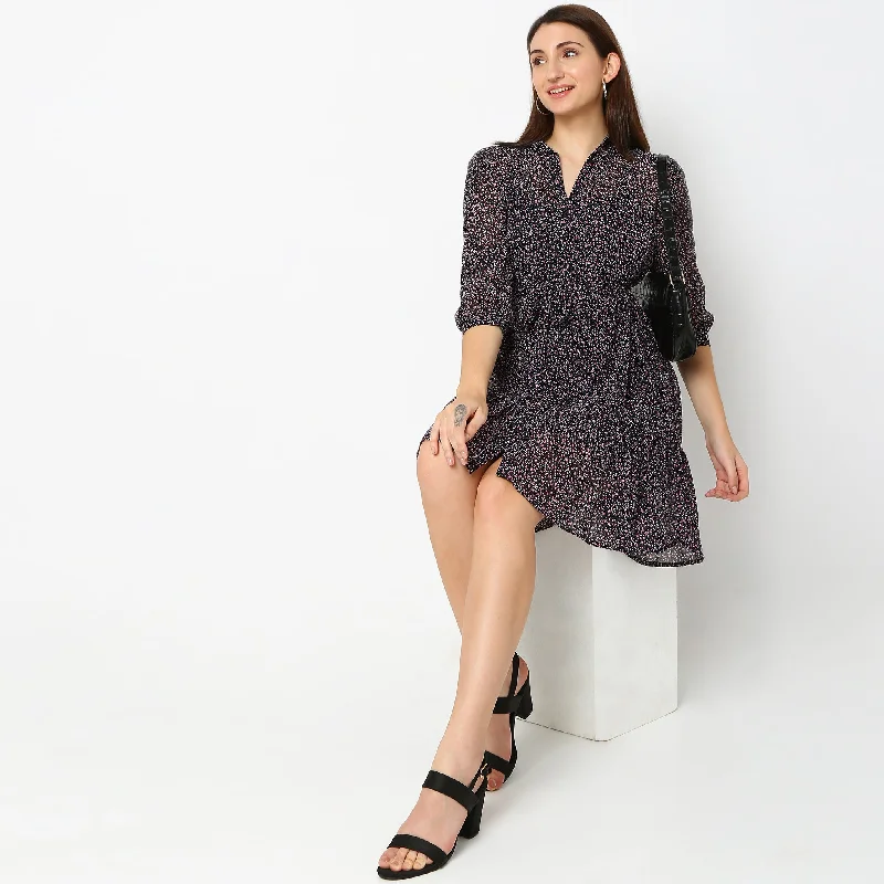 Fast Fashion Favorites Regular Fit Printed Dress