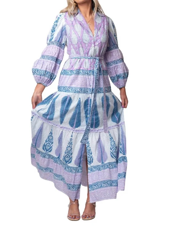 Fresh Styles, Fresh Deals Annie Maxi Shirt Dress In Iris