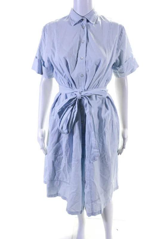 City Fashion Lisa Marie Fernandez Womens Short Sleeve Button Up Shirt Dress Light Blue City Fashion Lisa Marie Fernandez Womens Short Sleeve Button Up Shirt Dress Light Blue