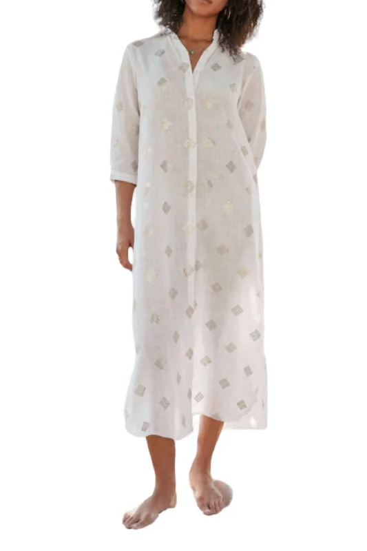 Trend Alert Ivy Shirt Dress In White