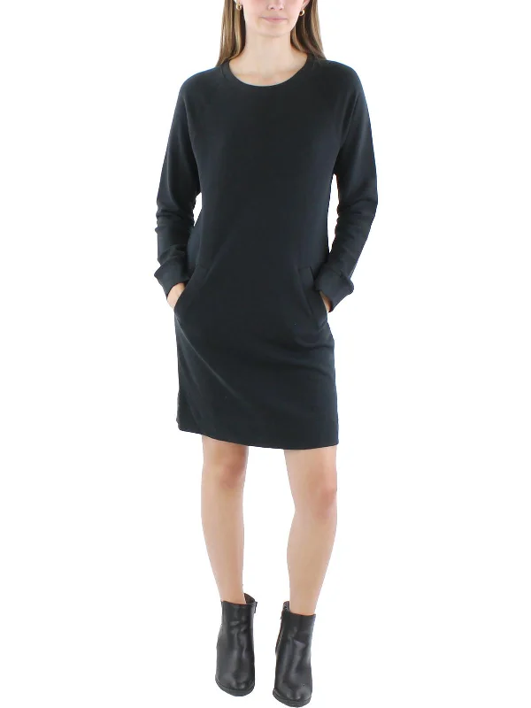 Save Big Womens Above Knee Long Sleeve Sweatshirt Dress