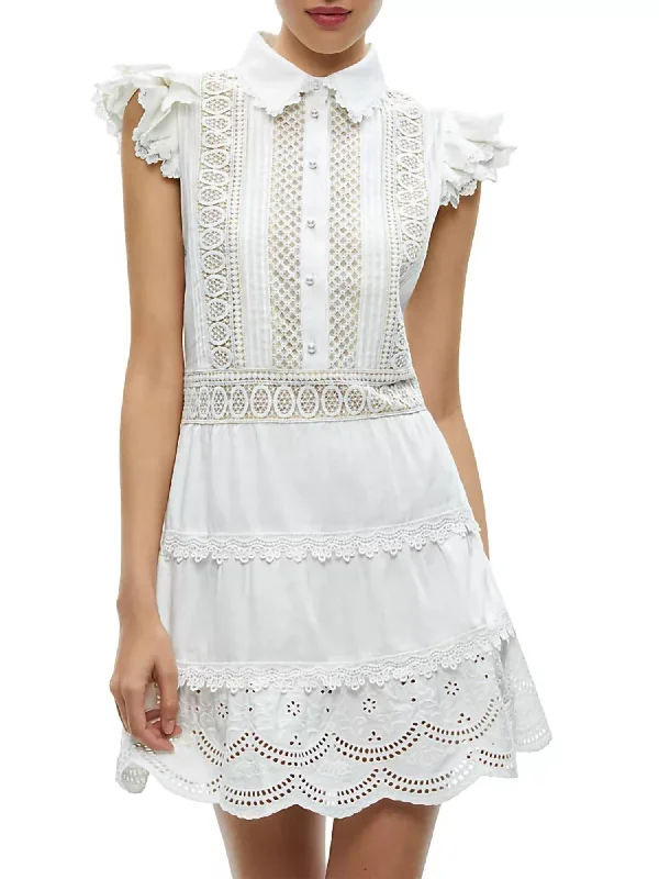 Stay Ahead In Style Meeko Shirt Dress In Off White